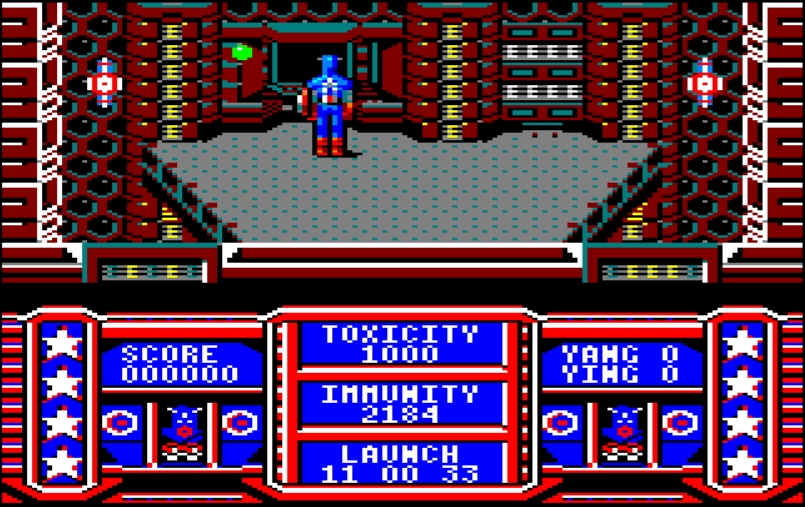 Captain America - The Doom Tube - Amstrad CPC game screenshot (1988) by Go!